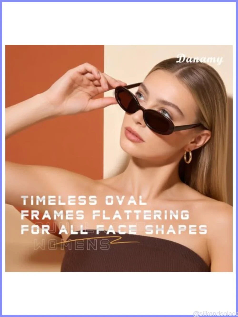 Retro Oval Sunglasses UV400 Polarized Lightweight Driving Shades